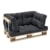 Lehne für Euro-Paletten-Sofa-Couch -  massiv Holzoptik -4