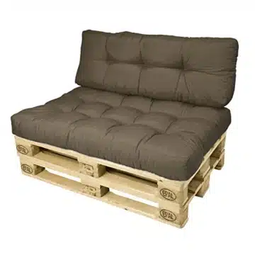 Paletten Kissen für Europaletten 120x40x10-20 cm wählbar mit Palettenauflage in Anthrazit-4