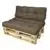 Paletten Kissen für Europaletten 120x40x10-20 cm wählbar mit Palettenauflage in Anthrazit-4