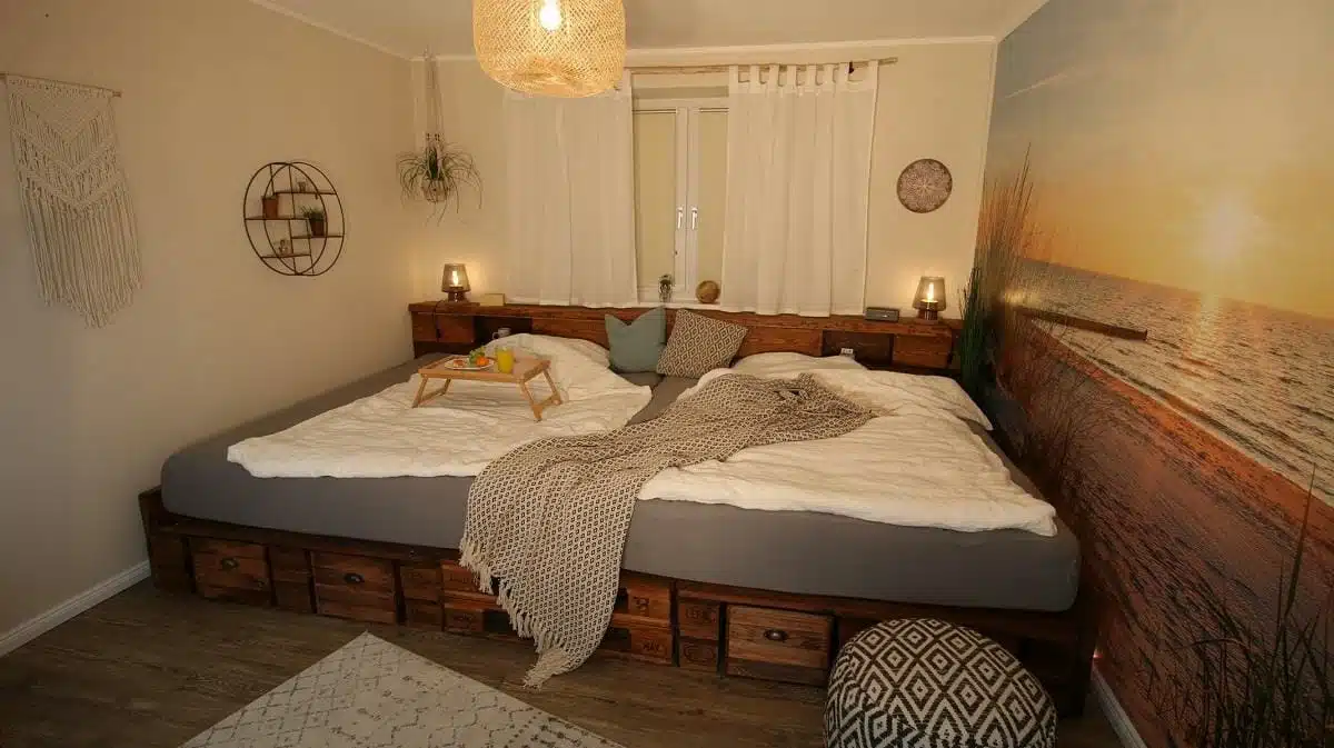 palettenbett bauen mit matratzen