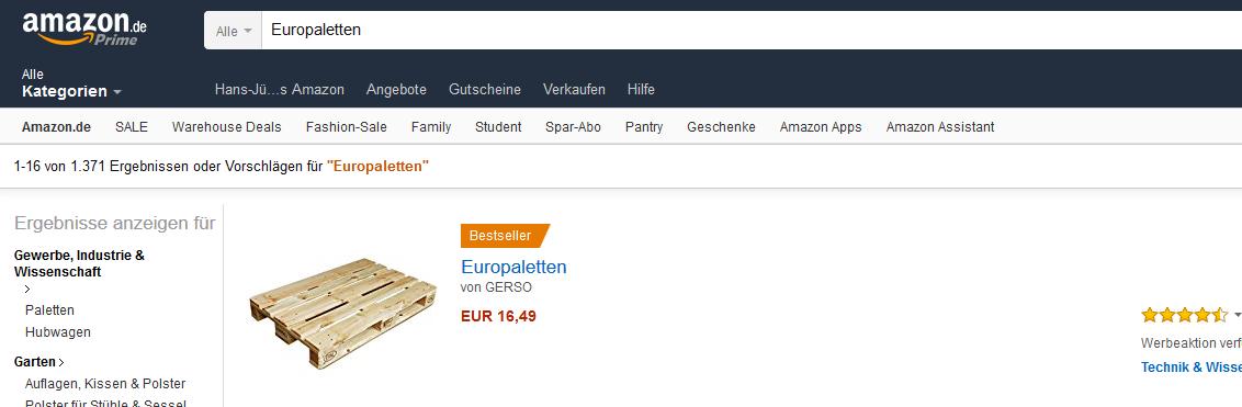europaletten angebote bei amazon kaufen