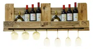Weinregal aus Paletten-Regal Europaletten