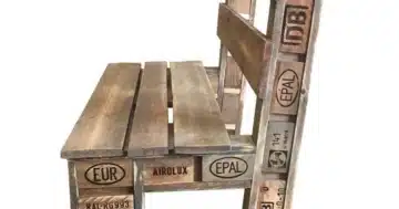 Palettenbank-Bank aus Paletten