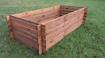 Hochbeet Holzkomposter  – Holz Stecksystem - 