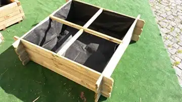Hochbeet Kräuterbeet - Holz Stecksystem mit Folie ohne Boden -4