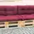 Palettenkissen – 6 teiliges Set – für Sofa oder Couch aus Europaletten – Palettenmöbel – weinrot - 
