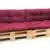 Palettenkissen - 6 teiliges Set - für Sofa oder Couch aus Europaletten - Palettenmöbel - weinrot-2