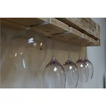 Palettenmöbel Weinregal mit Glashalter aus Europaletten - Regal aus Paletten-8