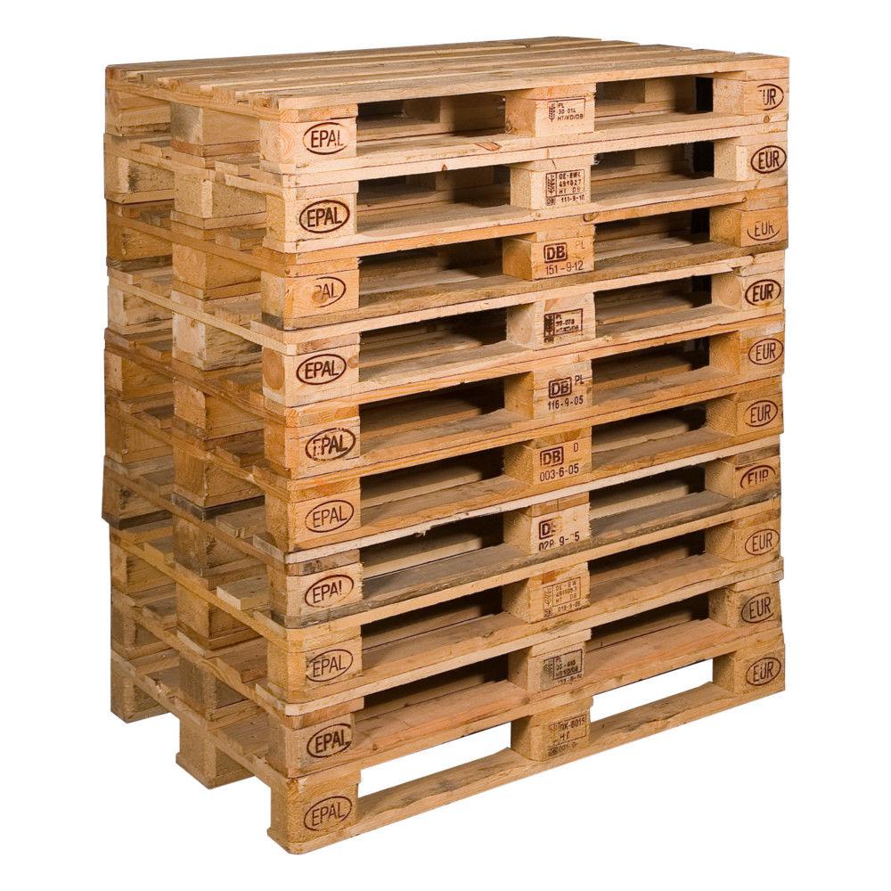 Holz-Einwegpalette 600x800mm 1 Stück Neu Halbpalette I-II Wahl 