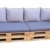 Paletten Sofa Polster Set - 8-teilig grau - blau - Palettenkissen & Palettenpolster-2