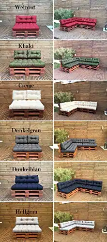 Palettenkissen - Palettenauflage - Sitzkissen - Rückenkissen - Outdoor Sets-8