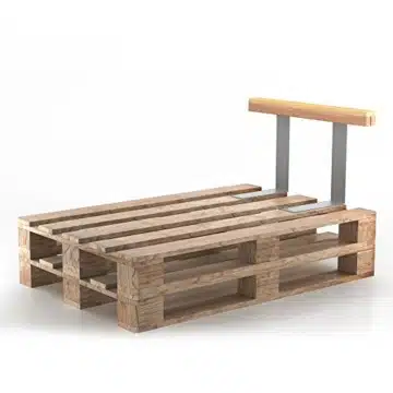 Set Holzlehne Lehne für Palettenmöbel 110cm & 70cm - Rückenlehne Palettenlehne Seitenlehne -6