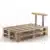 Set Holzlehne Lehne für Palettenmöbel 110cm & 70cm - Rückenlehne Palettenlehne Seitenlehne -6