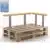 Set Holzlehne Lehne für Palettenmöbel 110cm & 70cm - Rückenlehne Palettenlehne Seitenlehne -2