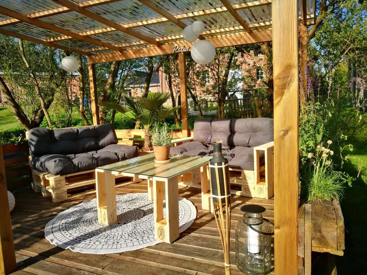 Paletten Lounge-Palettenlounge-Möbel