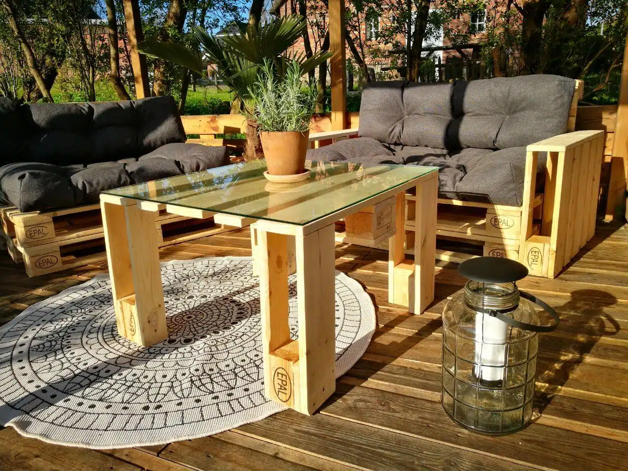 Paletten Lounge-Palettenlounge-Möbel
