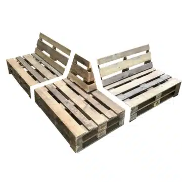 Ecklounge Palettenmoebel aus Europaletten Sofa