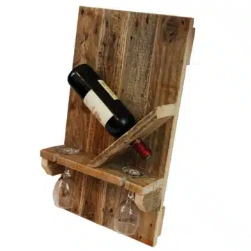 Flaschen Weinregal aus Europaletten Palettenmoebel