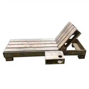Gartenliege aus Paletten Lounge Liege Palettenmoebel