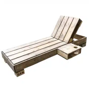 Gartenliege aus Paletten Lounge Liege Palettenmoebel