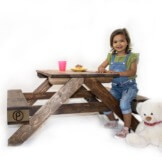 Kinderbank Tisch aus Europlaetten Palettenmoebel