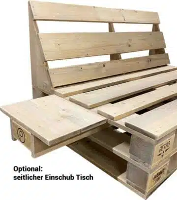 Lounge Bank aus Paletten Sofa Palettenmoebel