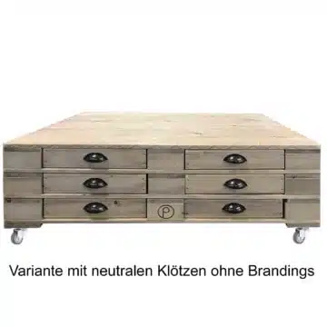 Palettentisch mit Schubladen aus Europaletten Palettenmoebel