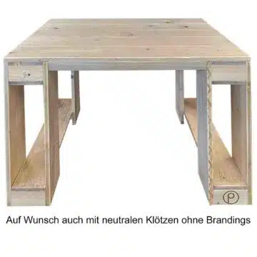 Schreibtisch aus Europaletten Palettenmoebel