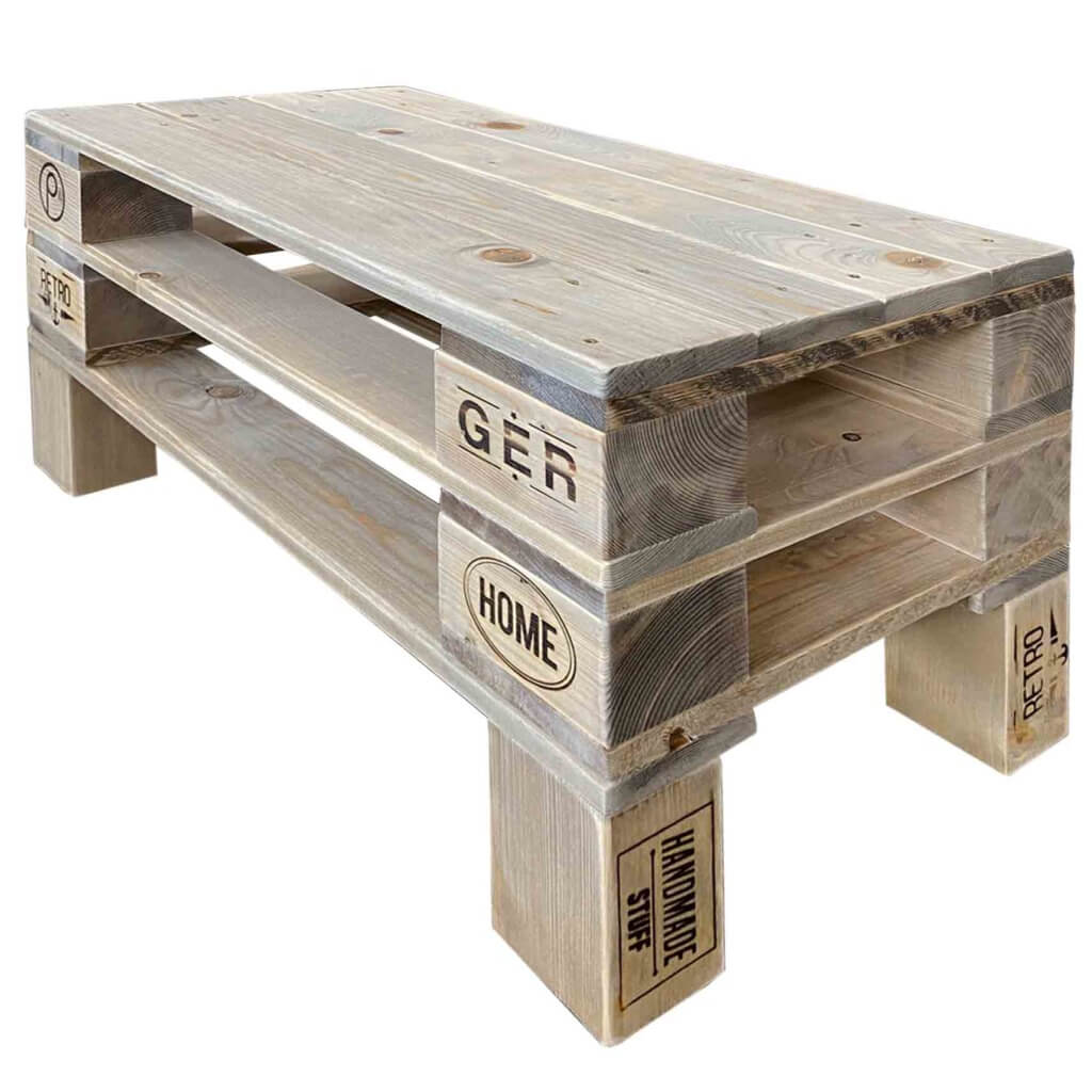ᐅᐅ Tisch aus Paletten Beistelltisch Palettenmöbel Shop