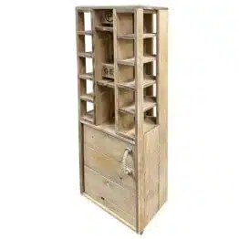 Weinschrank aus Europaletten Palettenmoebel