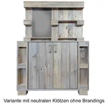 garderobe wandregal paletten