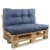 palettenkissen set farbe blau