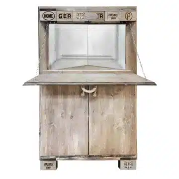 Bar-Eckschrank-Palettenlook