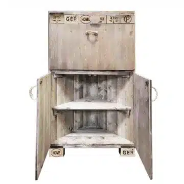 Bar-Eckschrank-Palettenlook