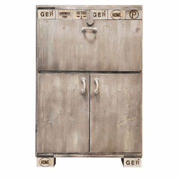 Bar-Eckschrank-Palettenlook