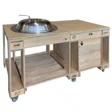 Grill-Wagen-Palettenmöbel
