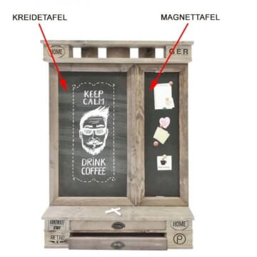 Memoboard-Palettenlook