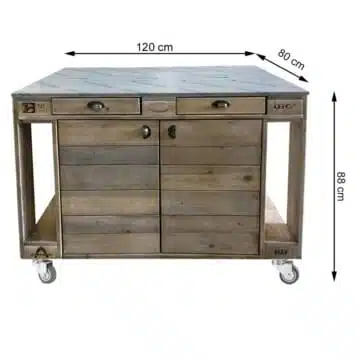 Paletten-Grilltisch