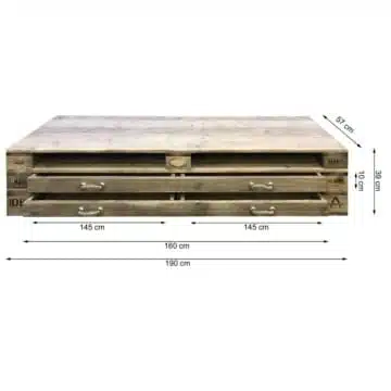 Paletten-Lowboard