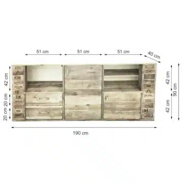 Highboard Palettenhol