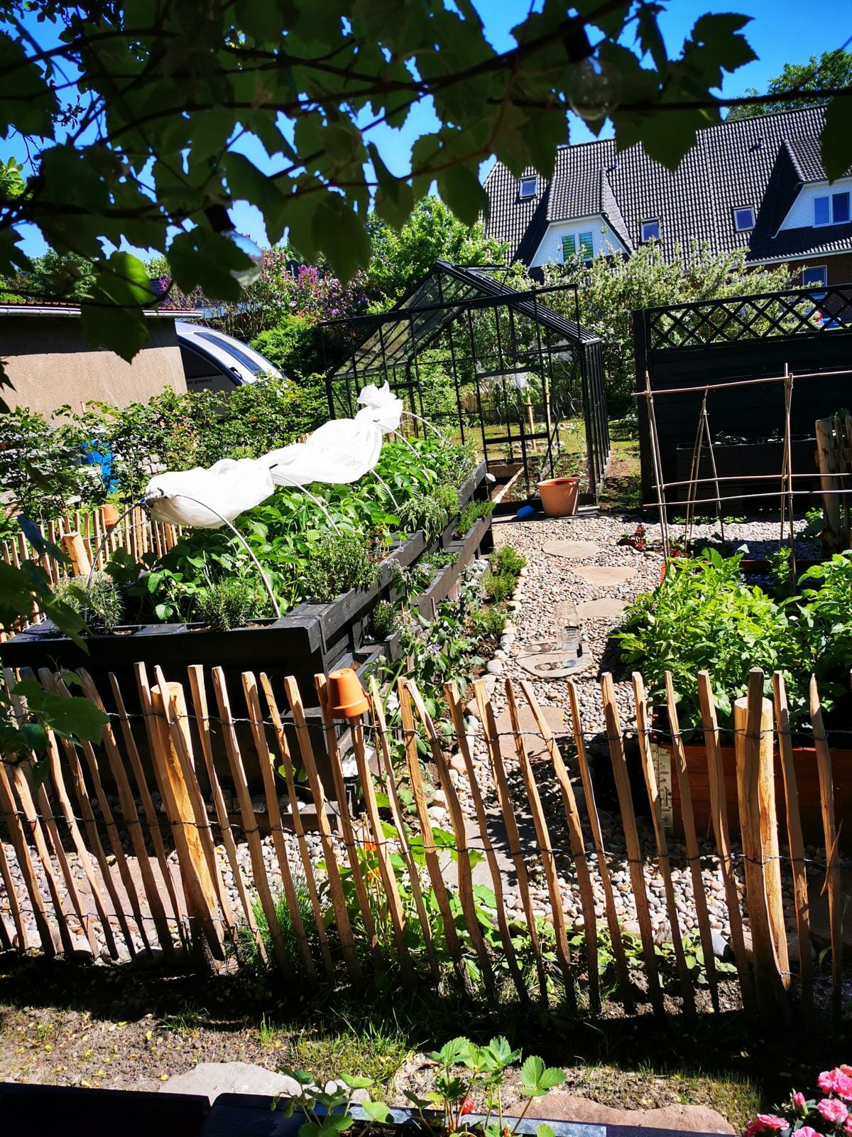 hochbeet aus paletten garten bauerngarten