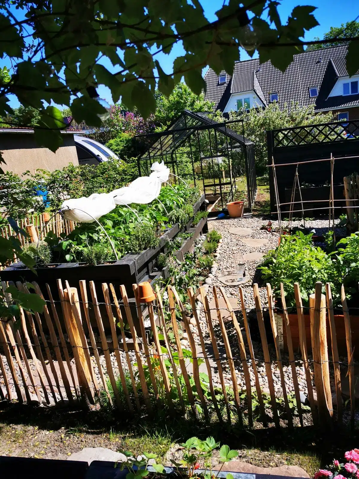 hochbeet aus paletten garten bauerngarten