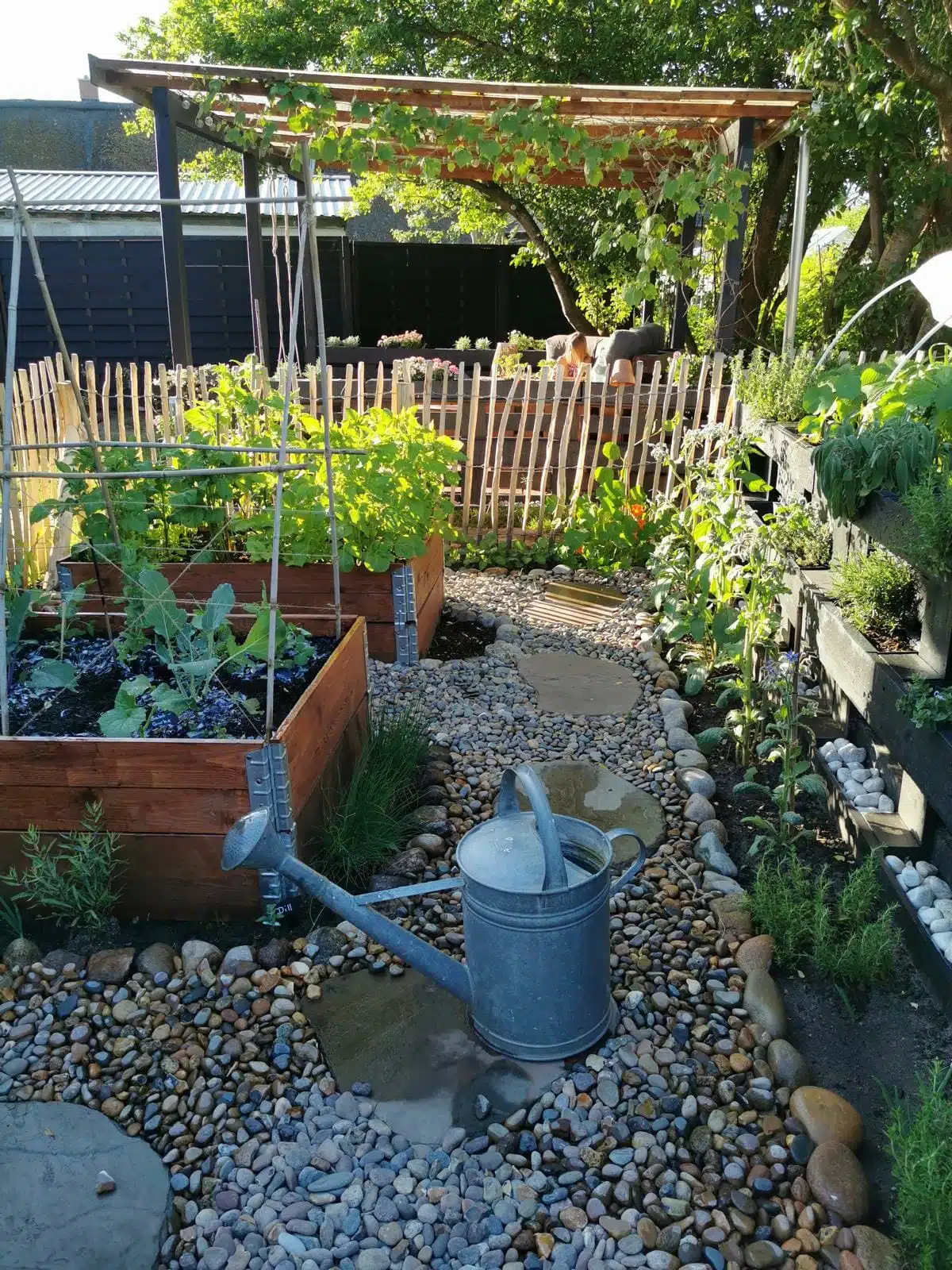 hochbeet paletten aufsatzrahmen bepflanzen