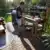 paletten grilltisch im garten terrasse balkon