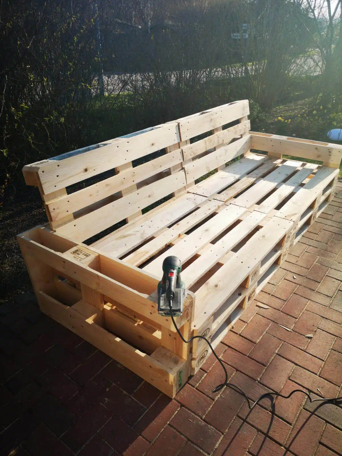 paletten sofa lounge selber bauen