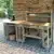 grilltisch aus paletten ecke