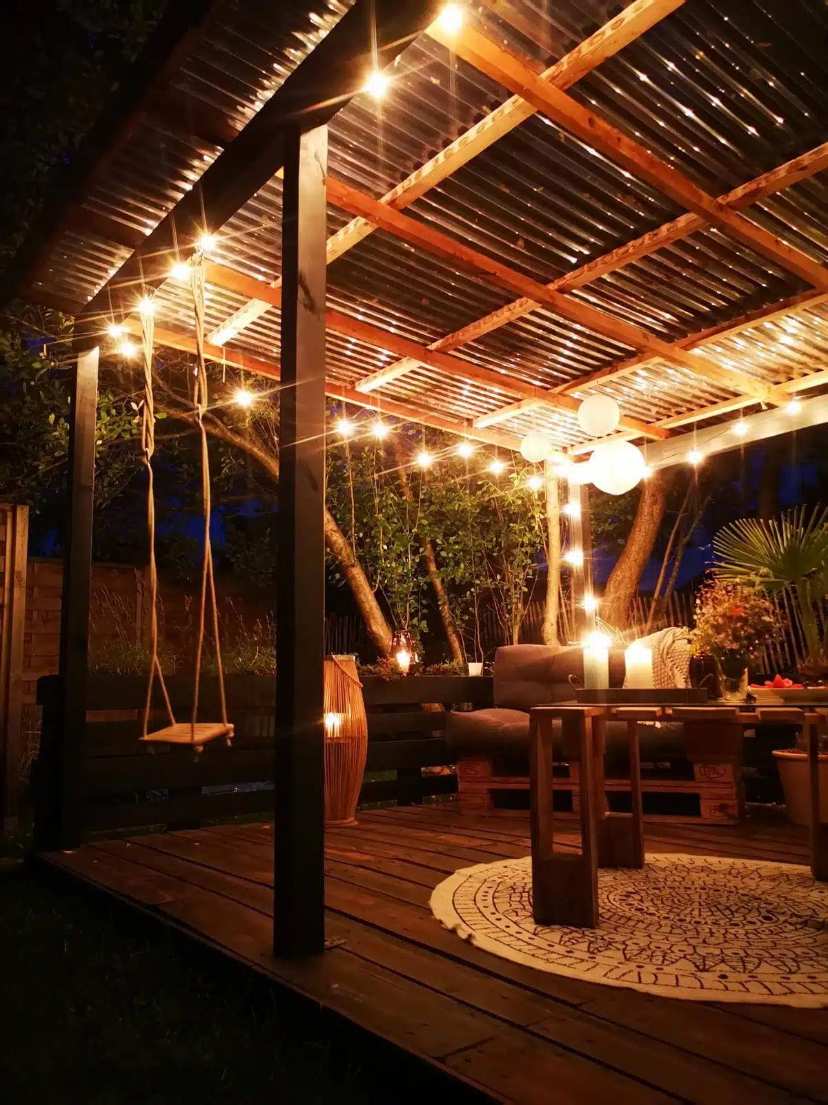 paletten terrasse bauen garten diy