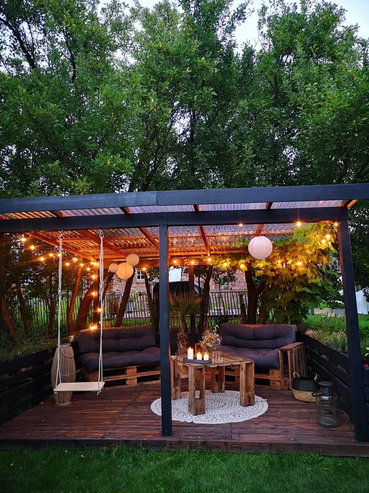 terrasse aus paletten bauen diy anleitungen