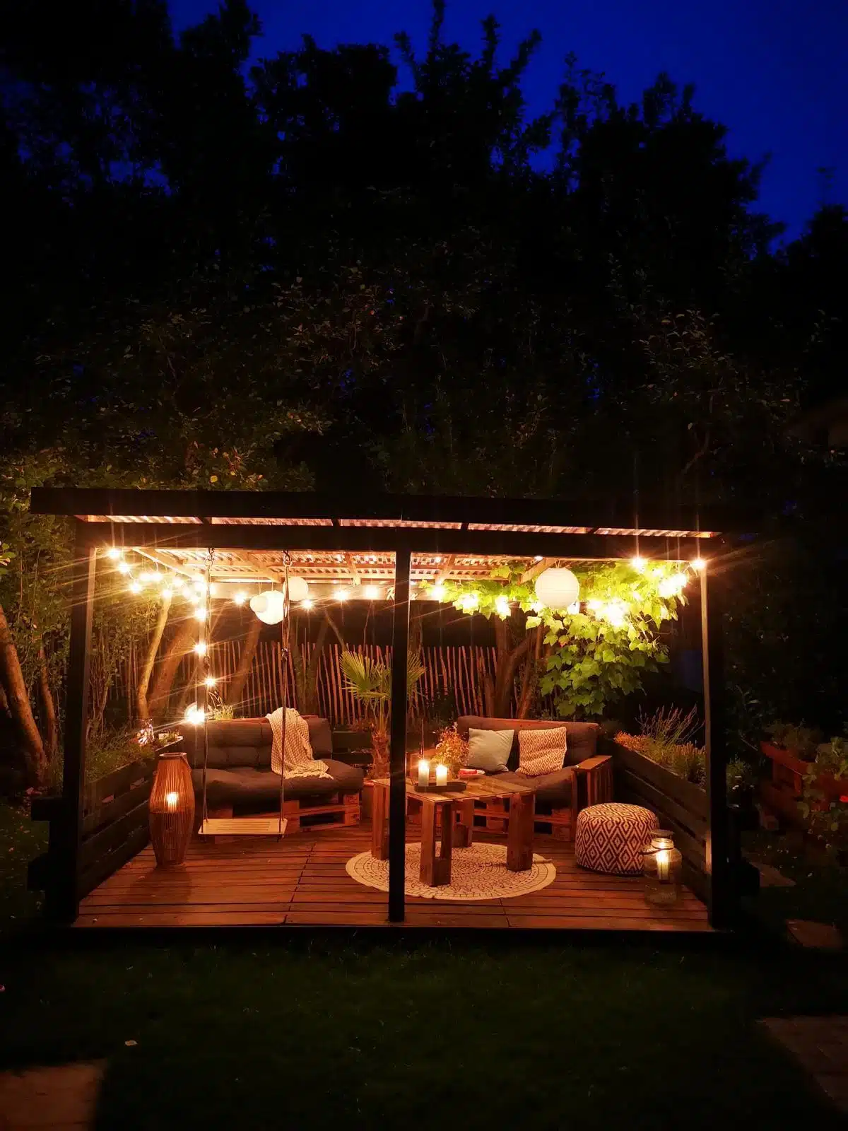 terrasse europaletten selbst bauen diy