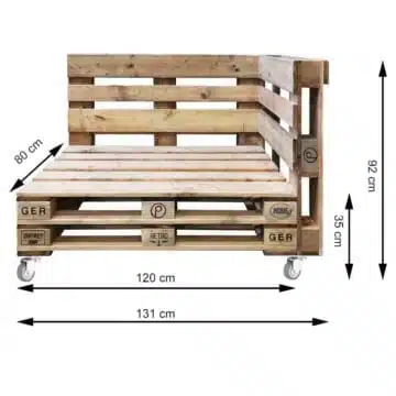 Sofa aus Paletten - Palettenmöbel Lounge